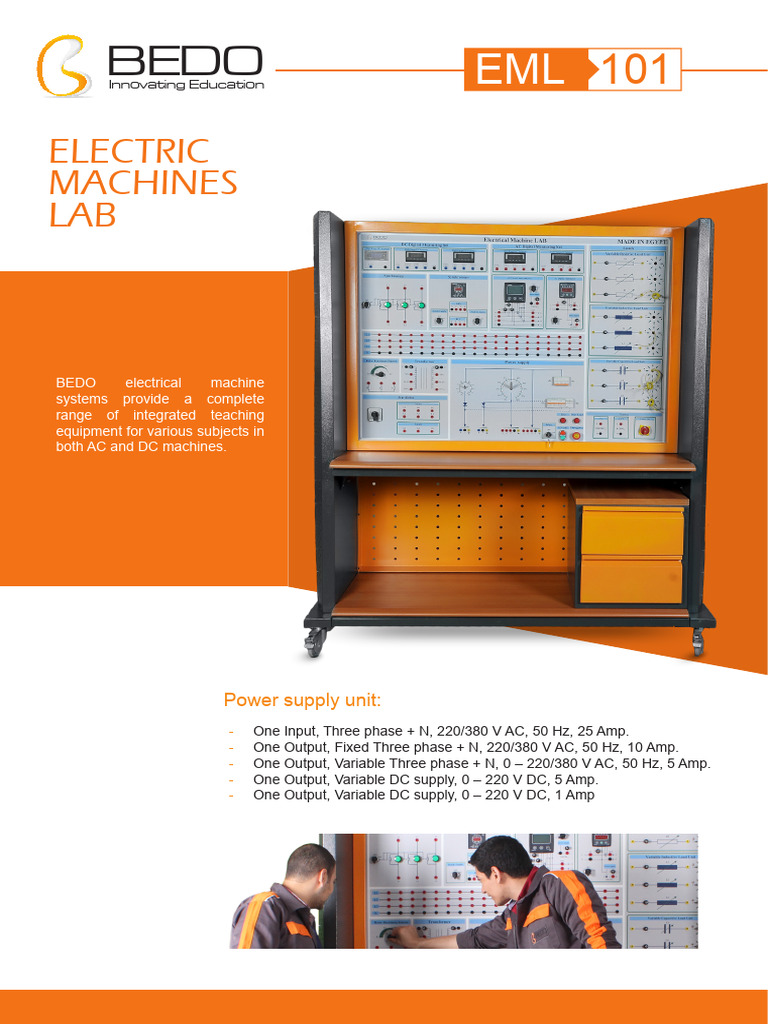 BEDO Electrical Machines Lab Overview | PDF | Electric Motor ...