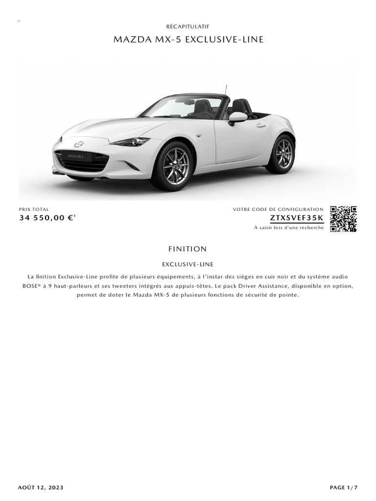 Mazda Car Configurator-1 | PDF | Véhicules terrestres | Véhicule motorisé