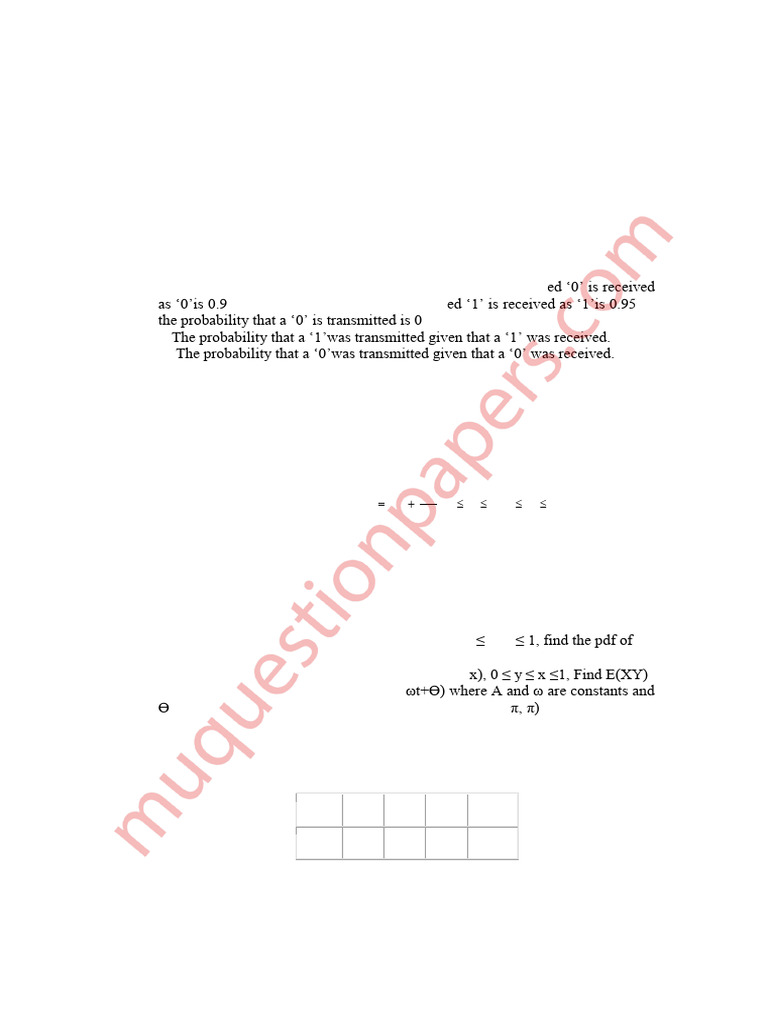RSA QPapers 2017-2023 | PDF | Probability Density Function | Measure Theory