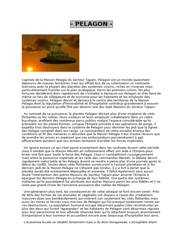 Histoire et Économie de Pelagon, Secteur Tapani | PDF