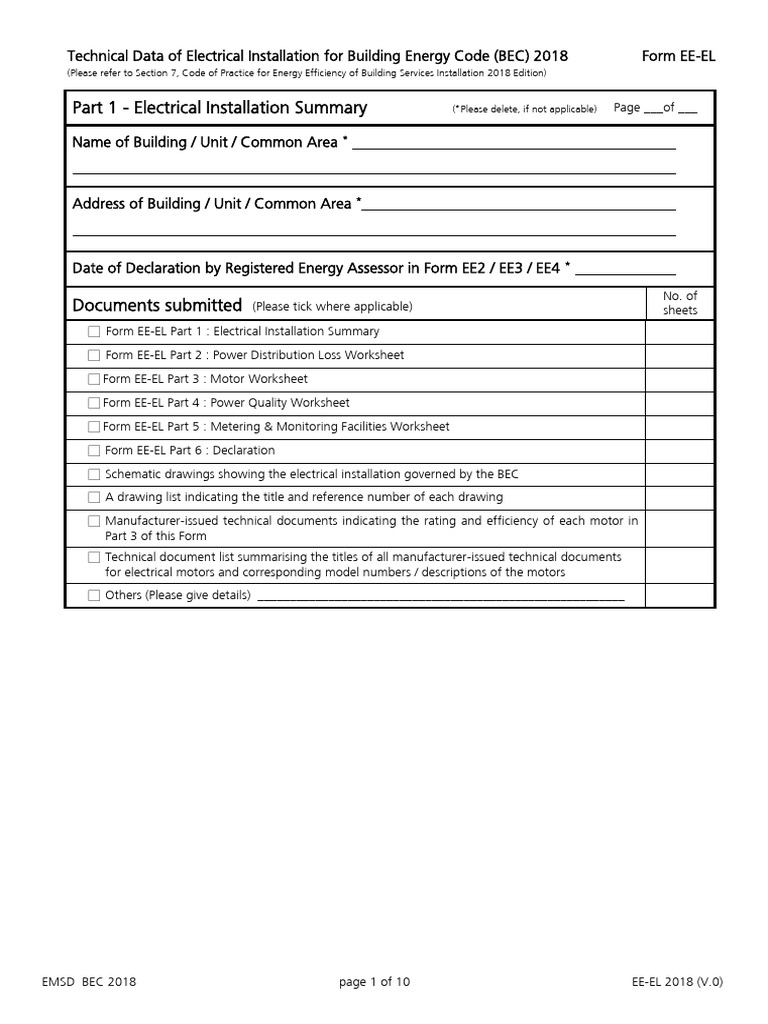 Electrical Installation Data for BEC 2018 | PDF | Electrical Wiring ...