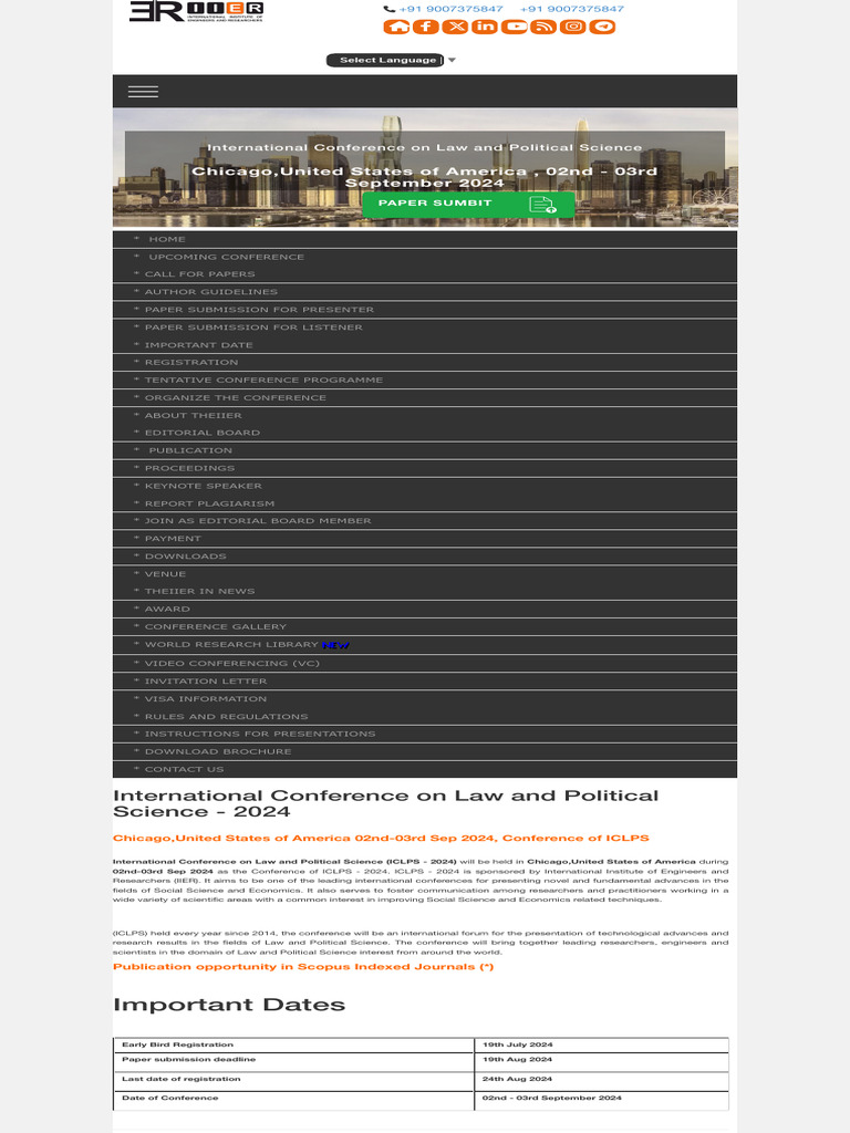 International Conference On Law and Political Science - 2024 | PDF ...