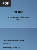 Veinid: A New Approach in Biometrics Security