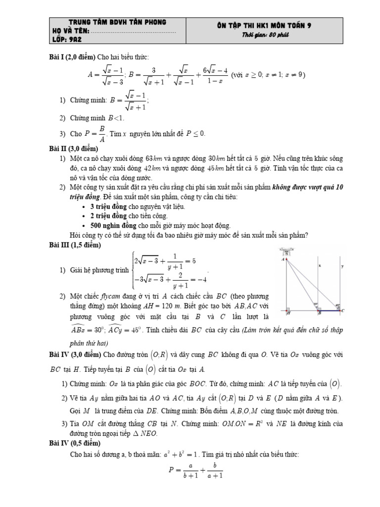Thi Thu HK1 P1 | PDF