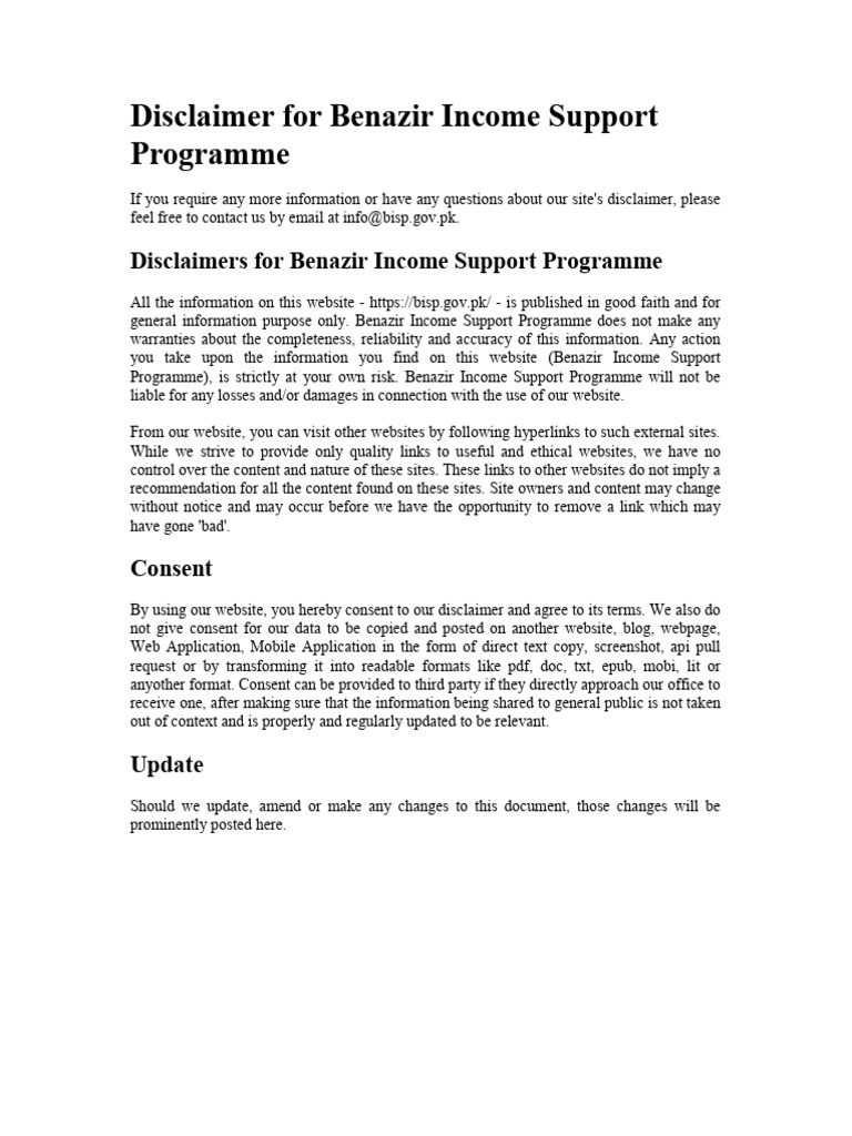 Disclaimer 2022 | PDF