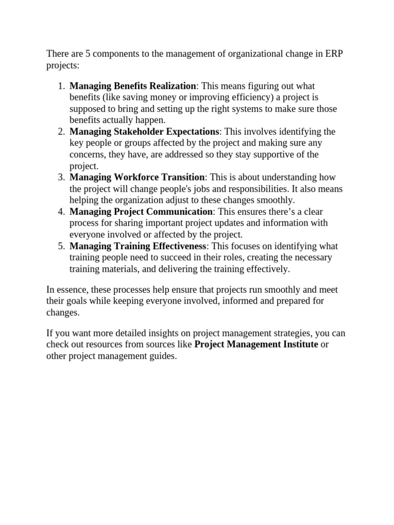 ERP Change Management Essentials | PDF