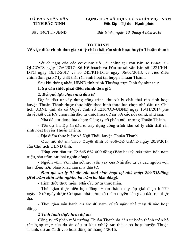 140 TTR Ubnd | PDF