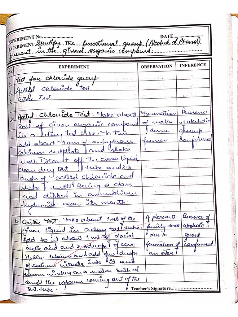 Chemistry Practical Salt | PDF