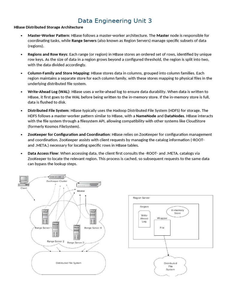 HBase Architecture and NoSQL Overview | PDF | Databases | No Sql