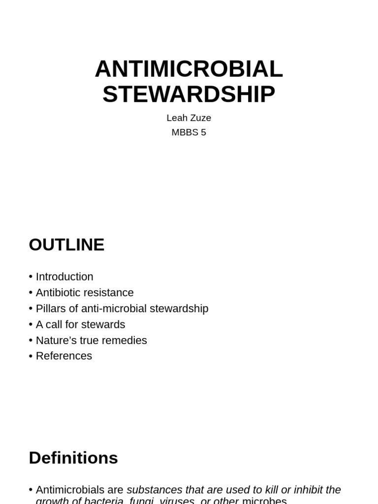 Antimicrobial Stewardship | PDF | Antimicrobial Resistance | Infection