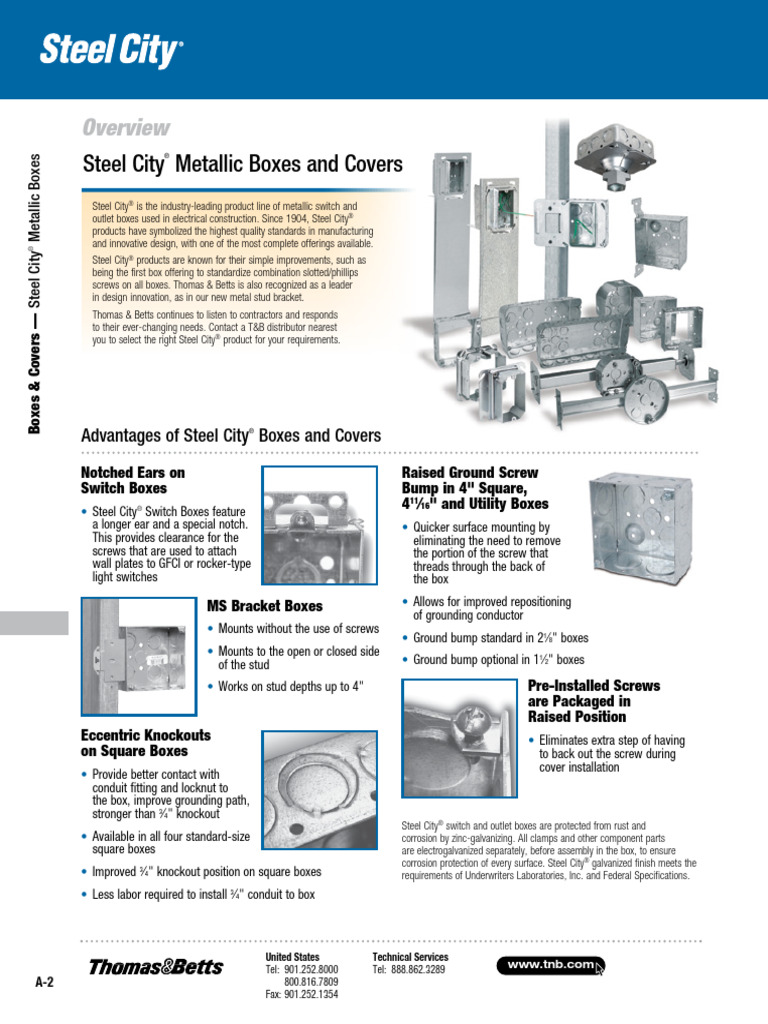ProductBrochure SteelCity 4in - SteelUtilityBox | PDF | Electrical ...