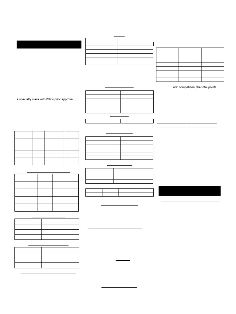 Snow Drag Racing Class Rules Guide | PDF | Clutch | Engines
