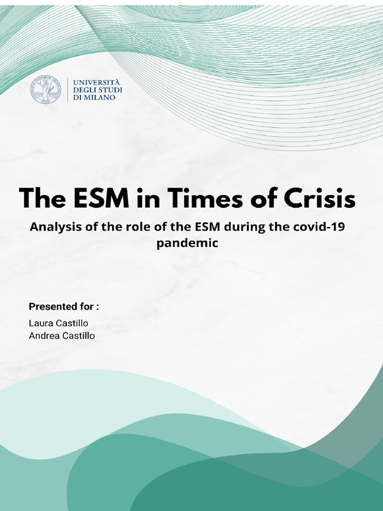 The ESM in Times of Crisis | PDF | Eurozone | European Union