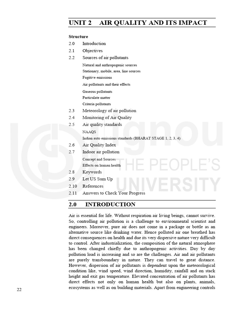 Air Quality: Sources and Impacts | PDF | Particulates | Atmosphere Of Earth