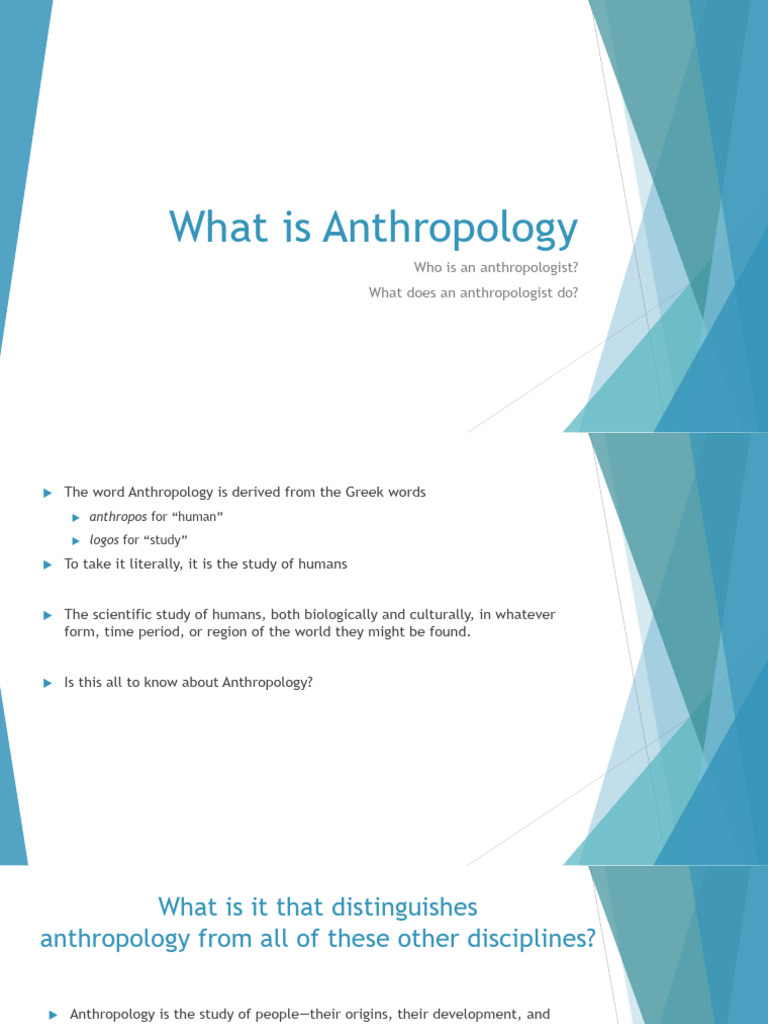 Lecture 1 what is anthropology pdf anthropology archaeology