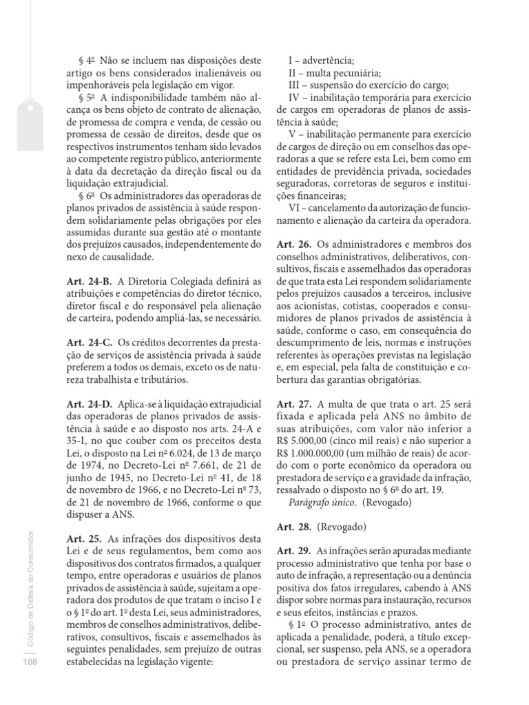 Normas sobre Planos de Saúde e Penalidades | PDF | Proteção ao ...
