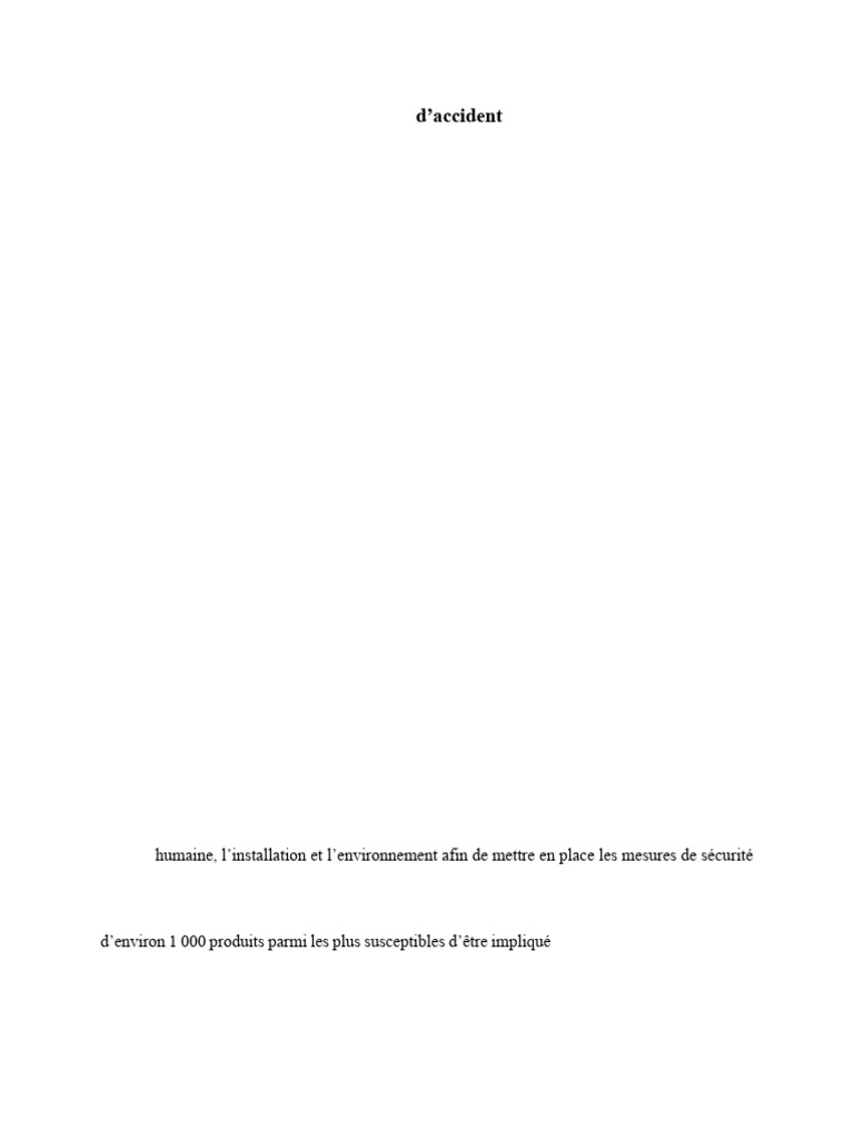 Simulation ALOHA : Scénarios d'accidents | PDF | Sécurité