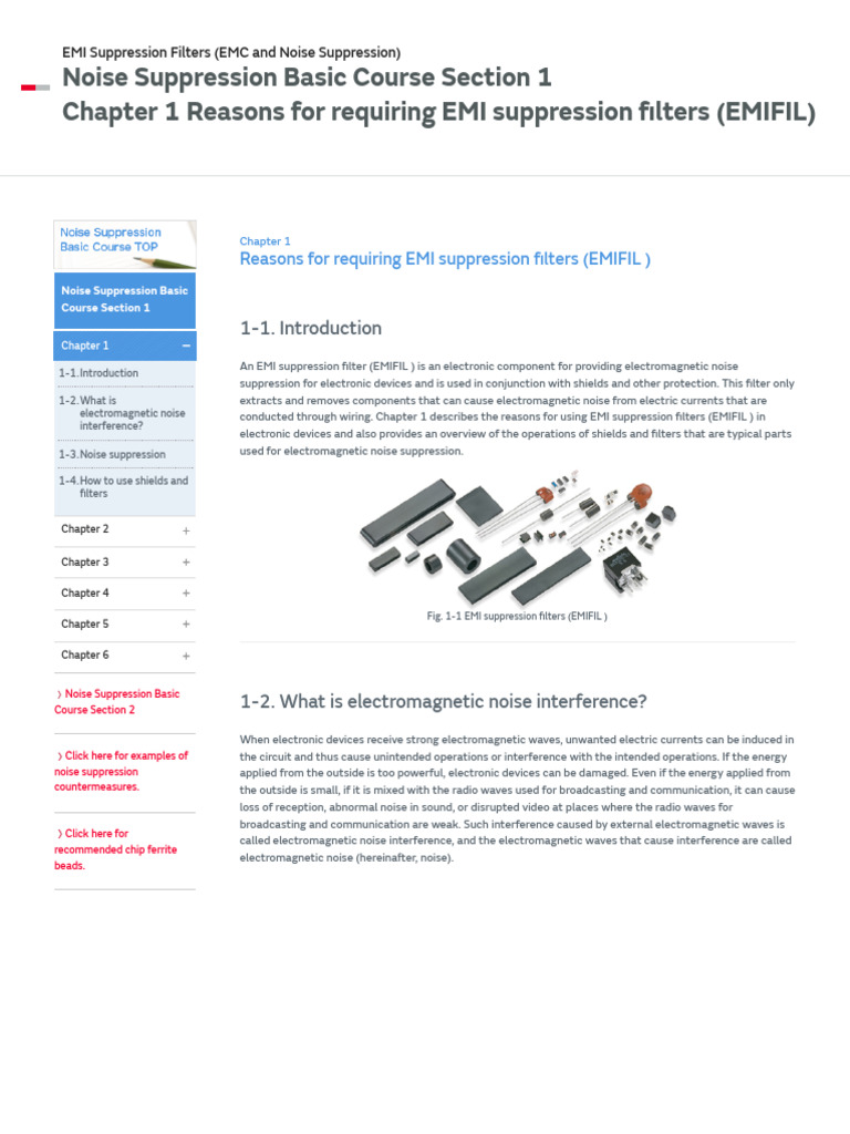 Reasons For Requiring EMI Suppression Filters (EMIFIL) - Noise ...