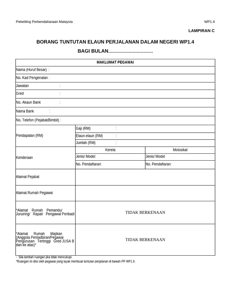 Format TNT Terkini 2024 | PDF