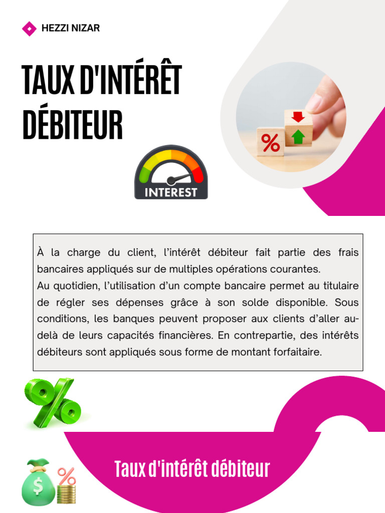 Taux d'Intérêt Débiteur : Définition et Application | PDF