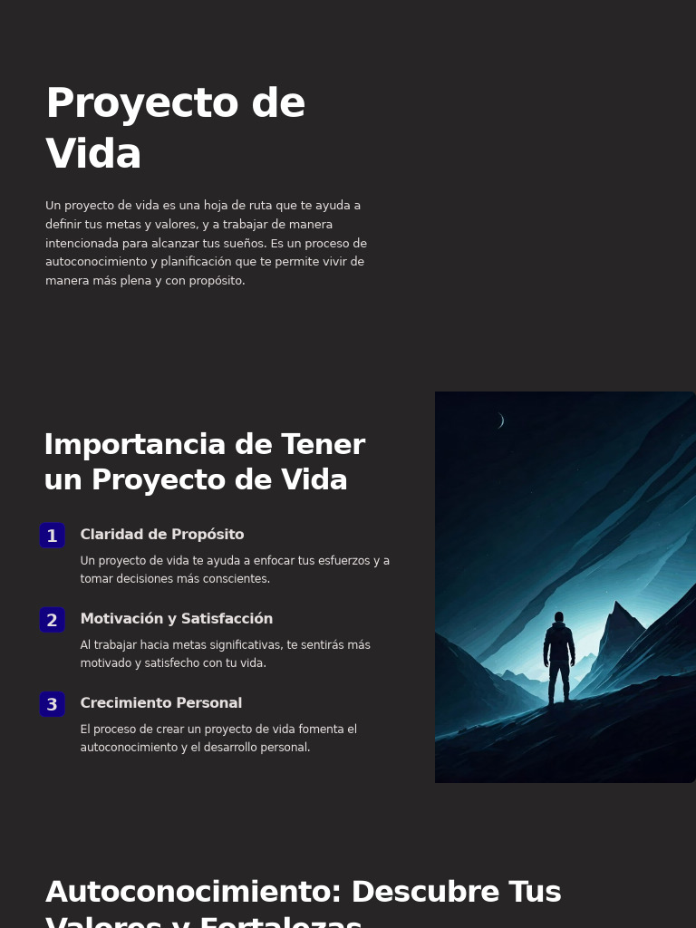 Como Hacer Un Proyecto de Vida | PDF | Cognición