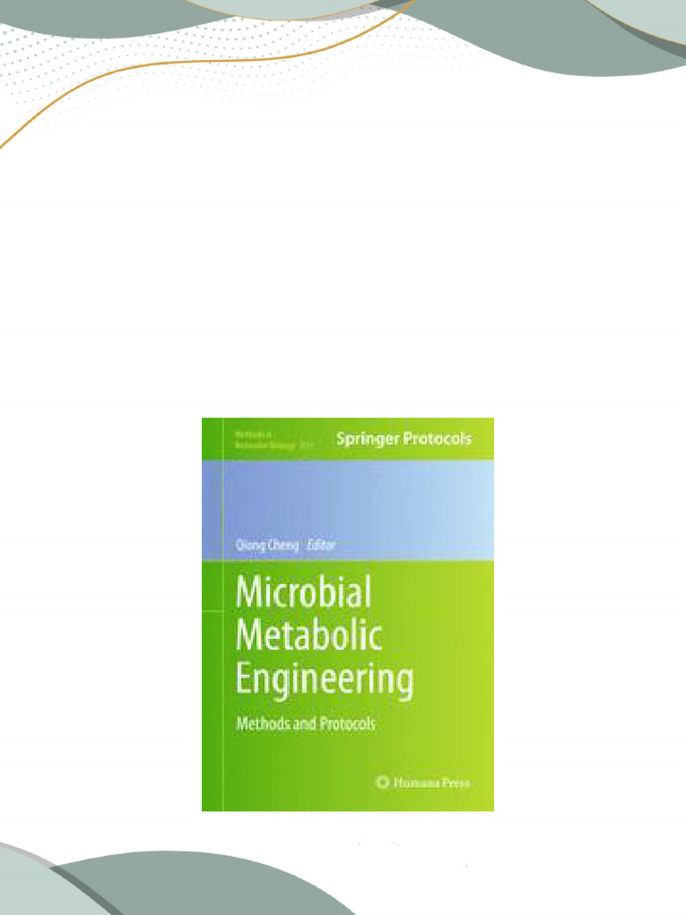 Microbial metabolic engineering methods and protocols 1st edition julia