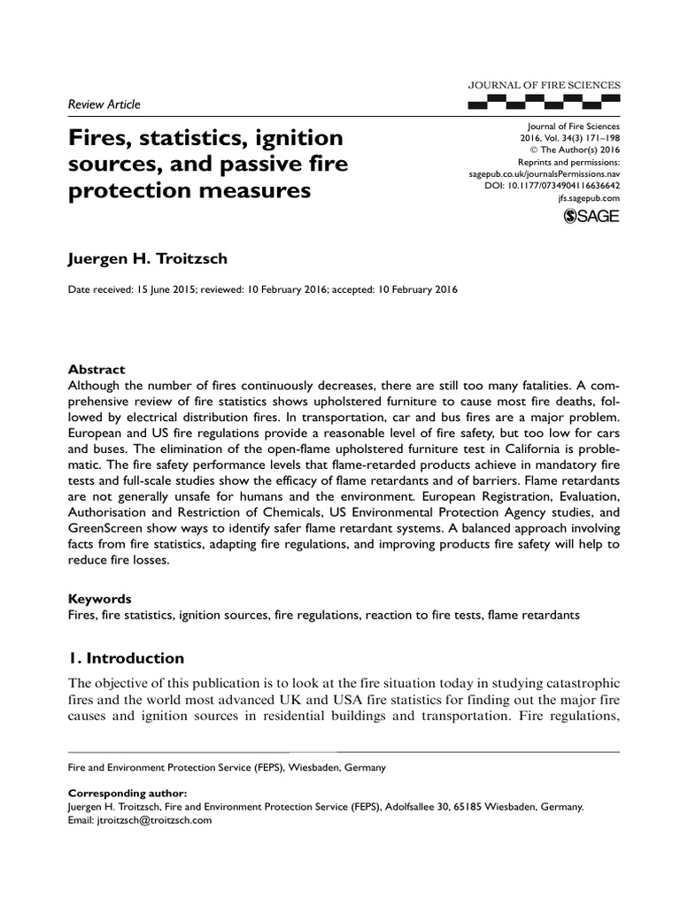 Fire Statistics and Prevention Measures | PDF | Fires | Tobacco Smoking