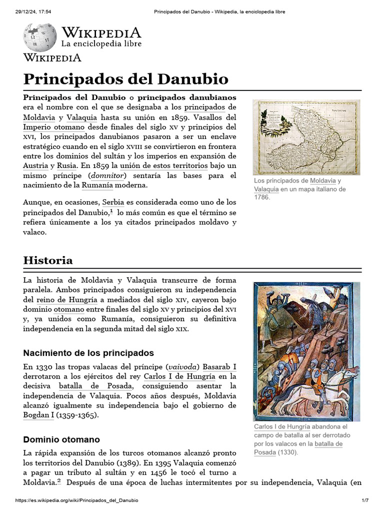 Principados del Danubio: Historia y Contexto | PDF | Política del ...