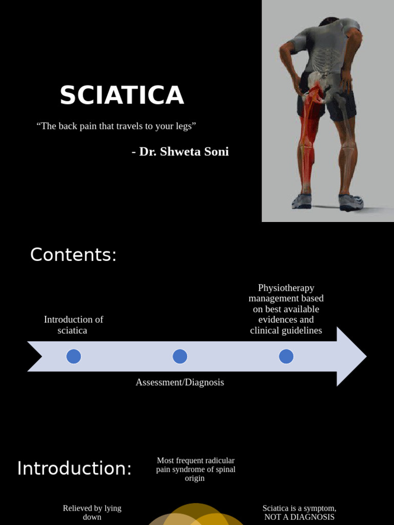 Sciatica | PDF | Vertebral Column | Musculoskeletal System