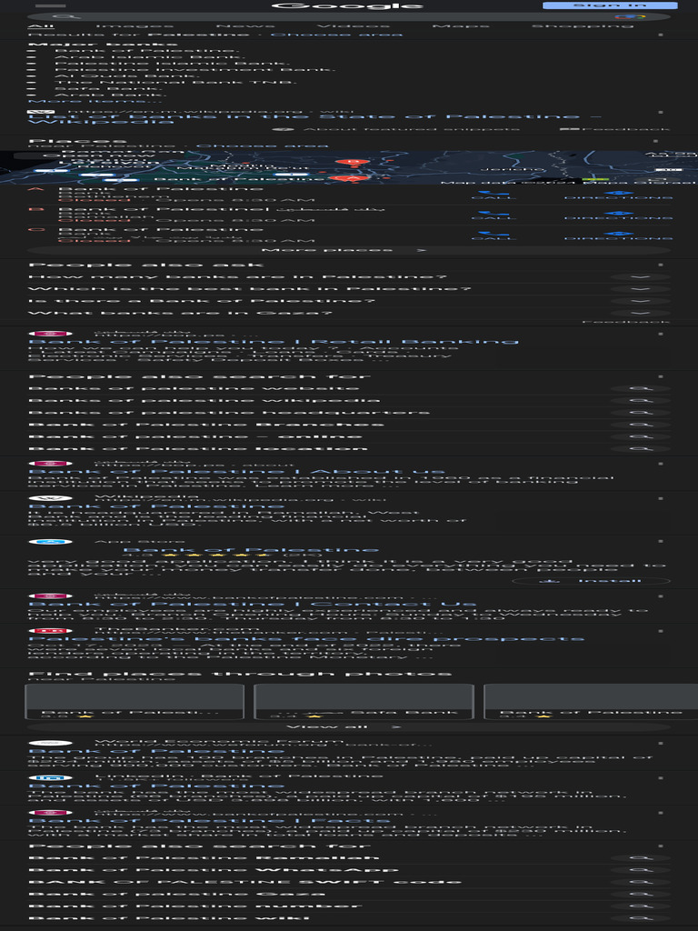 Banks of Palestine - Google Search | PDF | Banks | Palestine (Region)