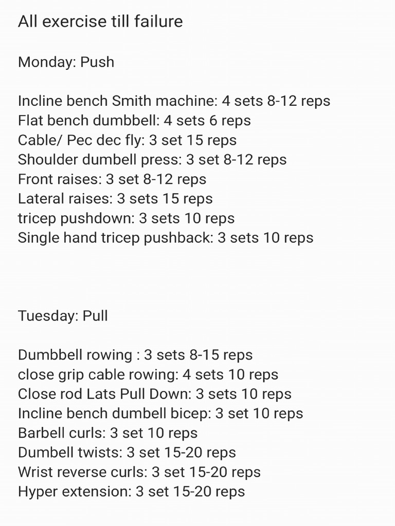 Exercise Plan - 240311 - 074246 | PDF
