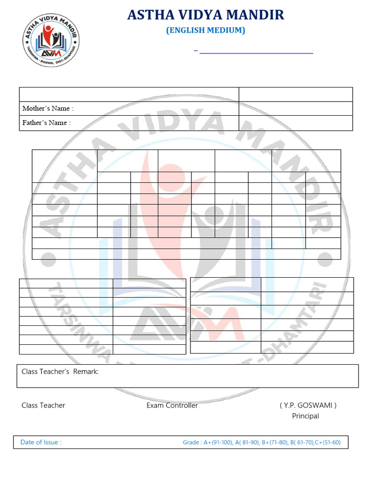 Nursery Academic Report 2023-24 | PDF | Evaluation Methods | Tests