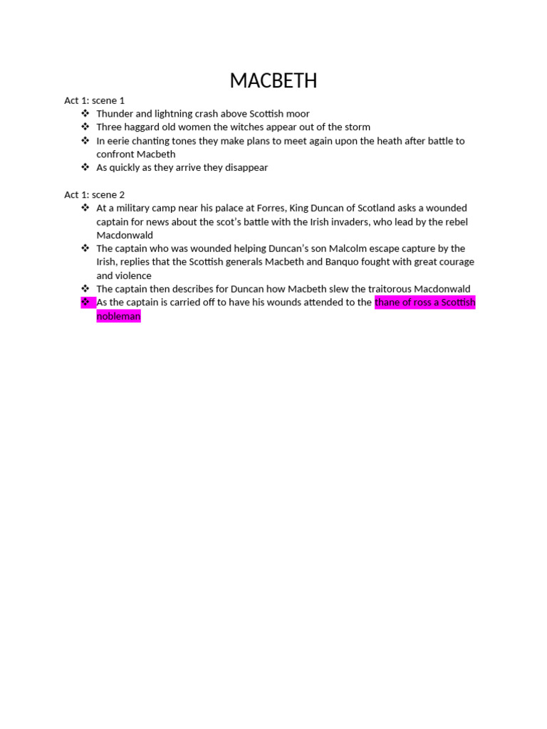 Macbeth pdf