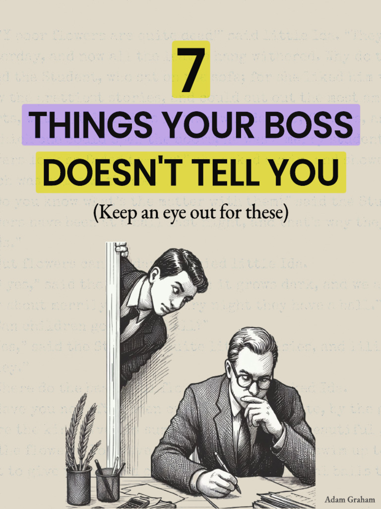 7 Things Your Boss Doesn't Tell You PDF