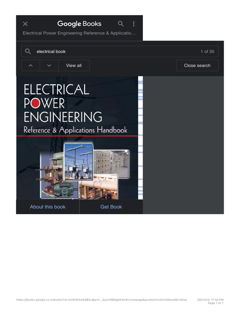Electrical Power Engineering Handbook | PDF