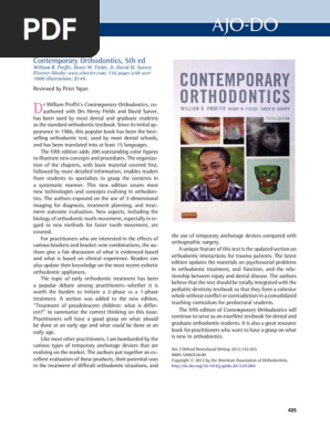 contemporary-orthodontics-5th-ed_compress | PDF | Orthodontics