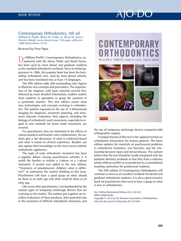 PROFFIT/CONTENMPORARY ORTHODONTICS/fifth （An Introduction