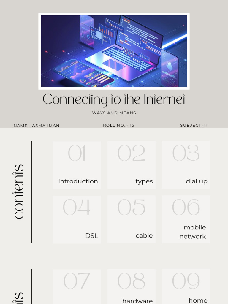 Ways and means to connect to the internet | PDF | Computer Network ...