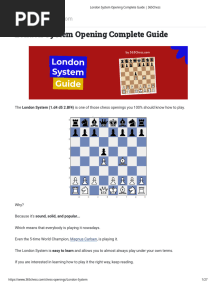 London System Opening Complete Guide