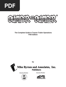 Mike Byrnes_Associates - Bumper to Bumper_ the Diesel Mechanics Student's Guide to Tractor-trailer Operations-Mike Byrnes & Associates San Bernardino (2013)