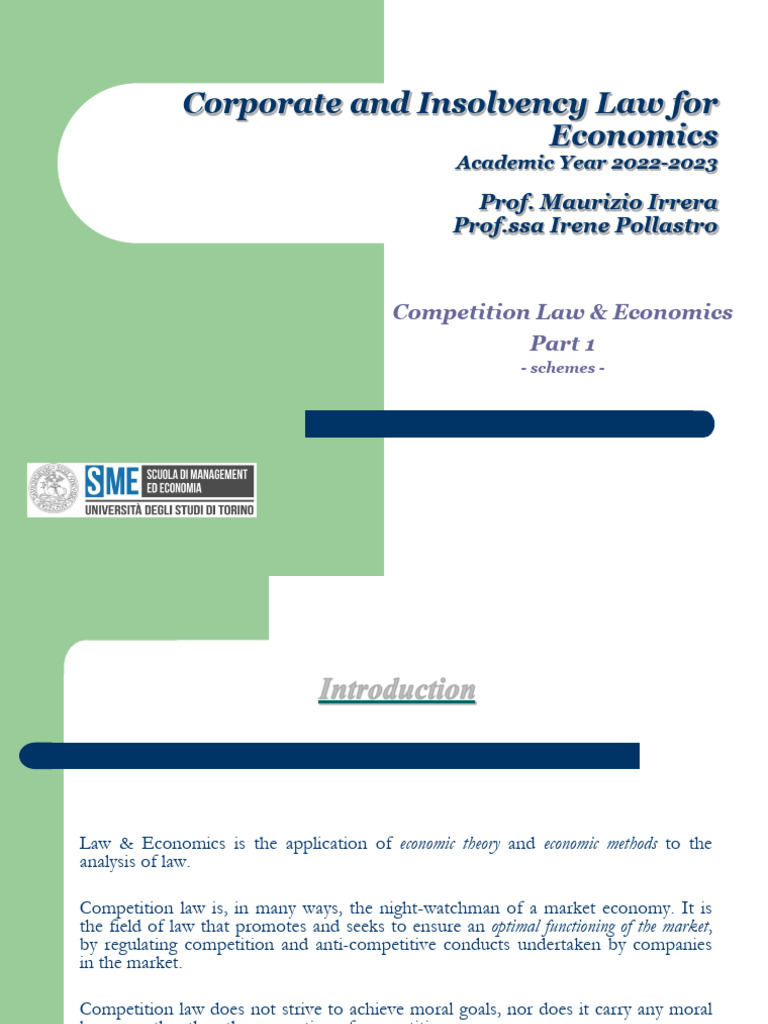 Understanding Competition Law & Economics | PDF | Market (Economics ...