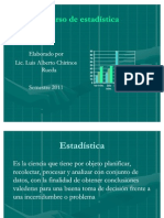 Curso de estadística aplicada al Turismo