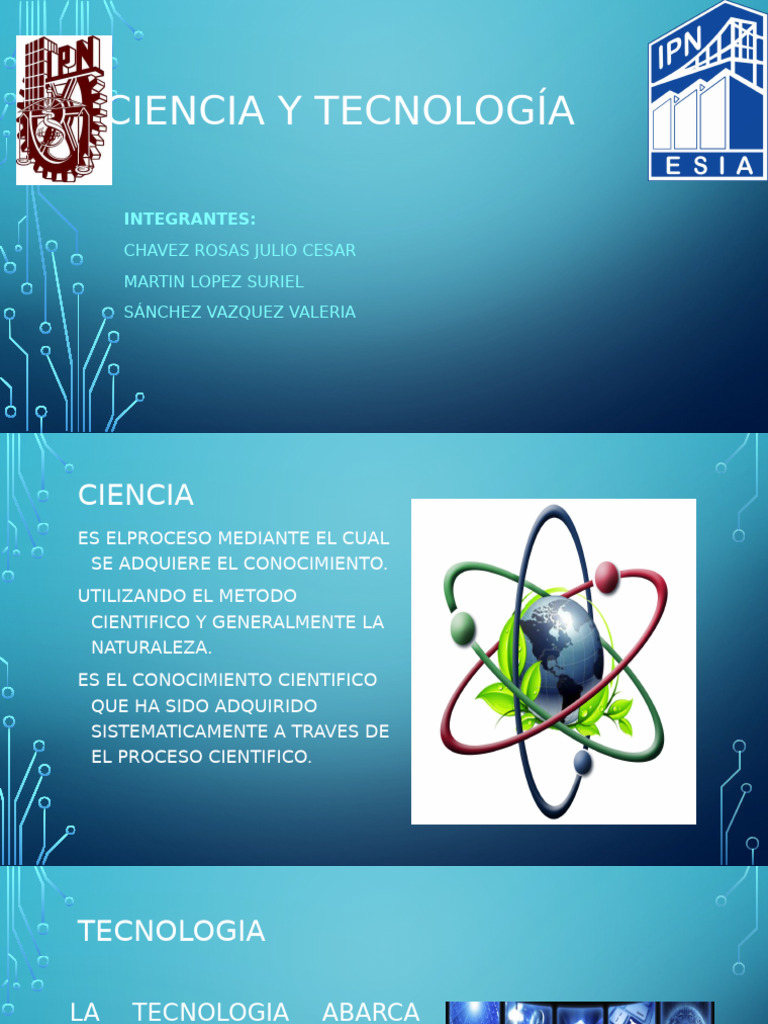 Ciencia y Tecnología Presentación | PDF
