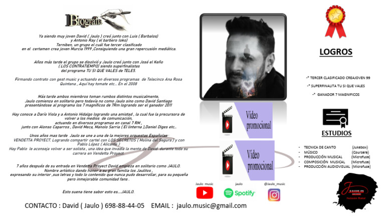 Trayectoria Musical de Jaulo: Éxitos y Logros | PDF