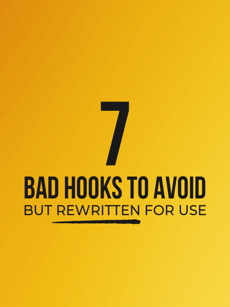 Avoid These 7 Bad Copywriting Hooks | PDF