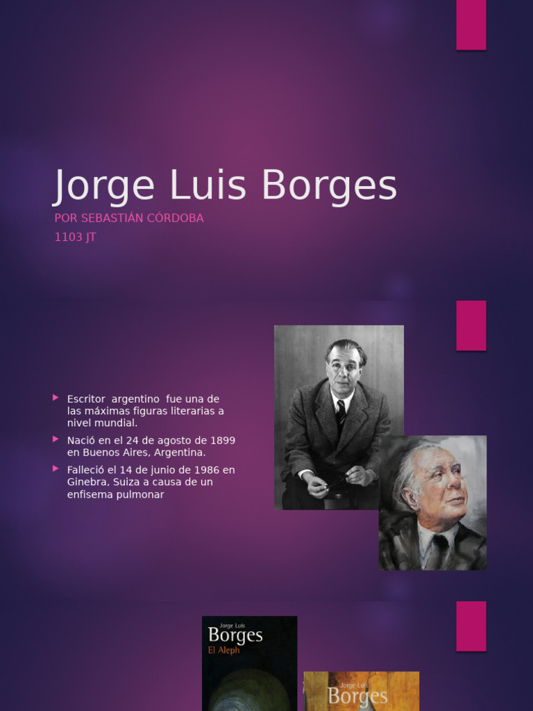 Autobiografía de Jorge Luis Borges | PDF