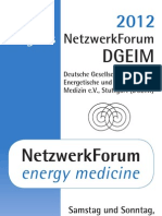 DGEIM Netzwerkforum 2012 - Das Programm