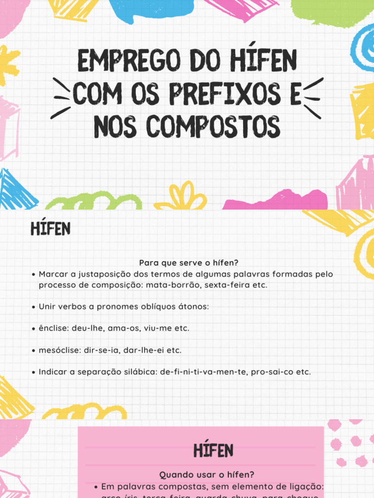 Uso do Hífen em Palavras Compostas | PDF | Famílias linguísticas ...