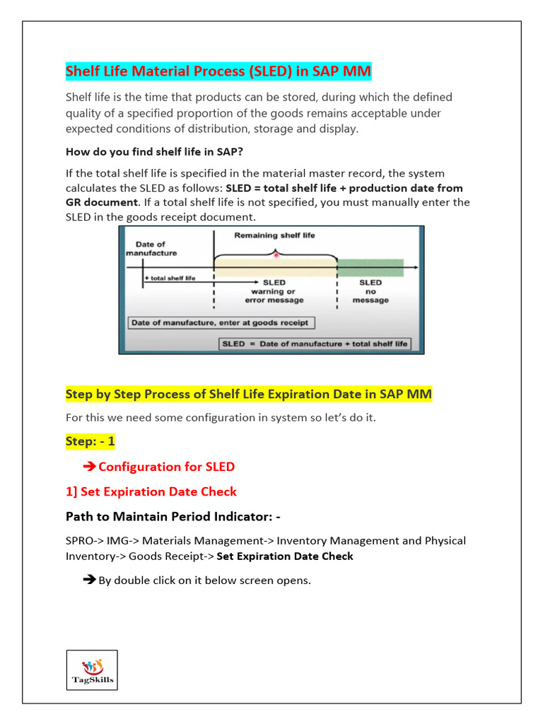 Managing Shelf Life in SAP MM | PDF | Shelf Life | Computing