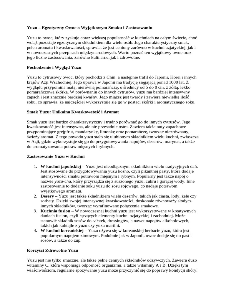 Yuzu | PDF